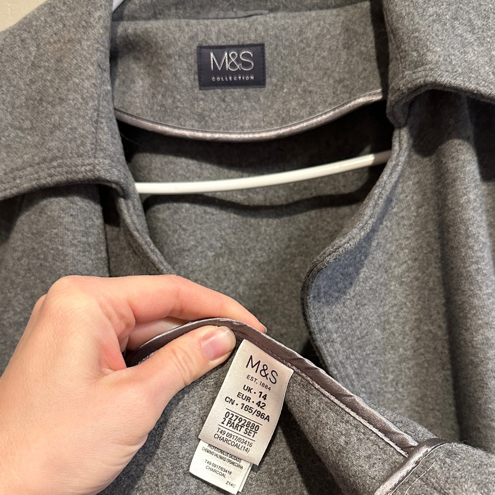 Gray Long Coat - Picture 2 of 6